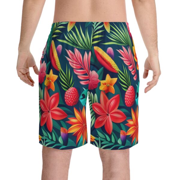 Men's Elastic Beach Shorts (AOP) - Image 5