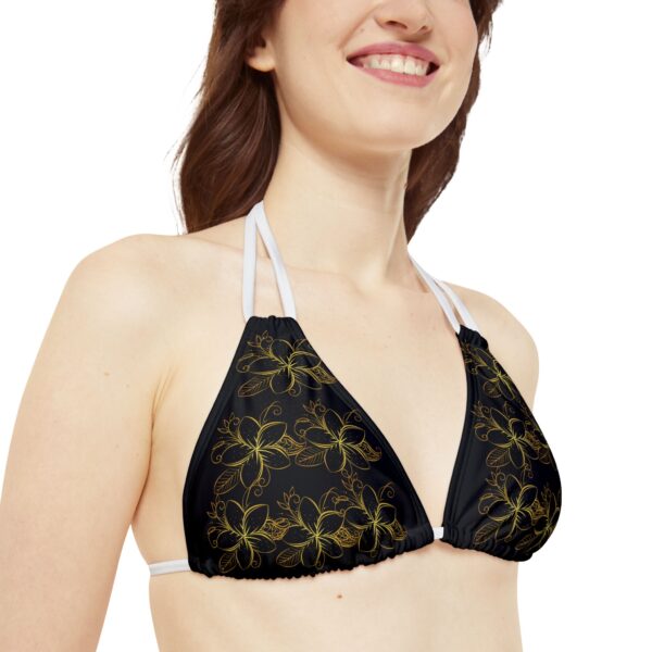 Strappy Triangle Bikini Top (AOP) - Image 4