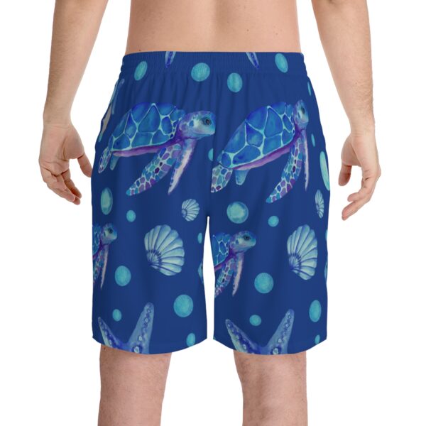 Men's Elastic Beach Shorts (AOP) - Image 5