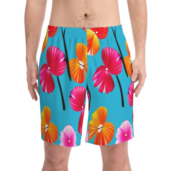 Men's Elastic Beach Shorts (AOP)