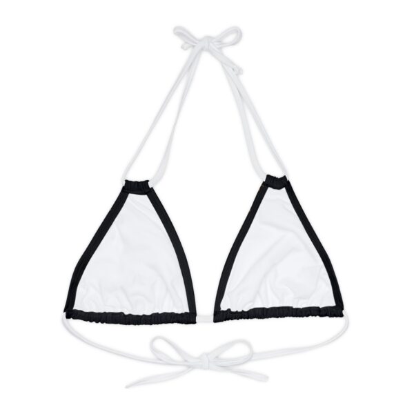 Strappy Triangle Bikini Top (AOP) - Image 3