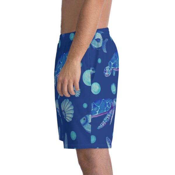 Men's Elastic Beach Shorts (AOP) - Image 6