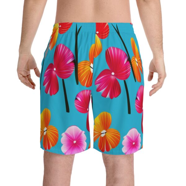 Men's Elastic Beach Shorts (AOP) - Image 5